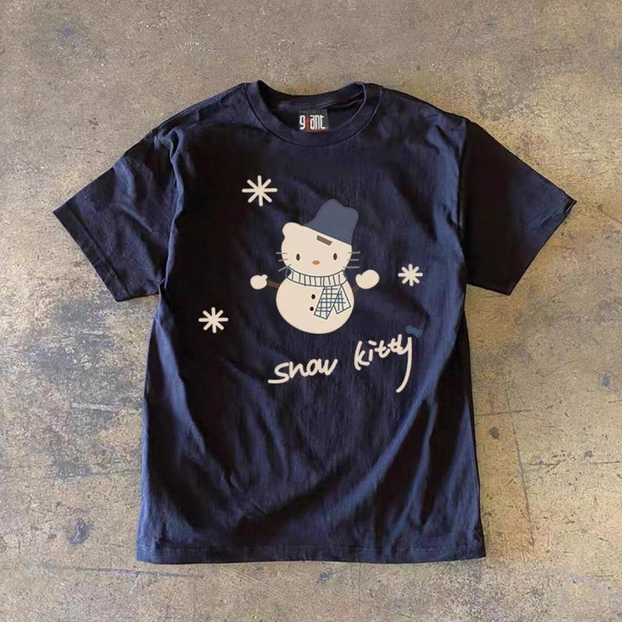 Snow kitty tee