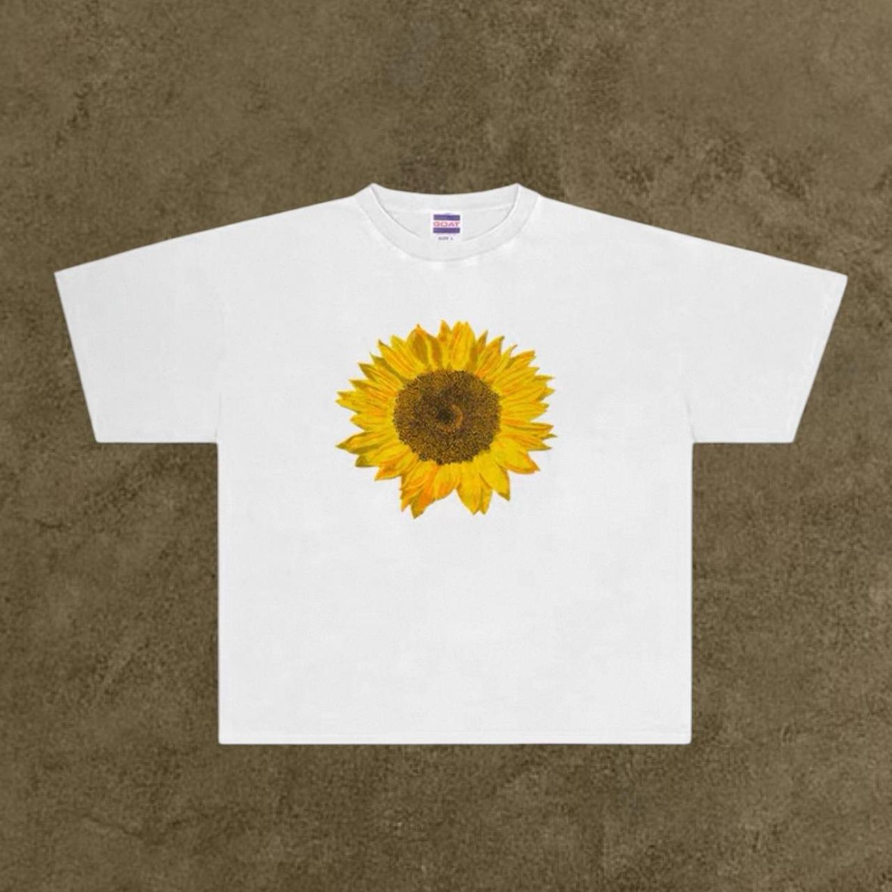 White Sunflower heavyweight tee