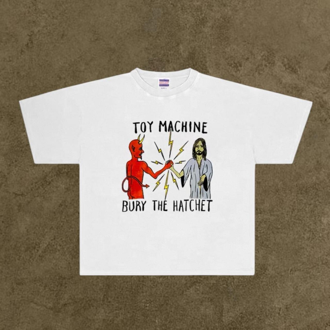 White toy machine heavyweight tee