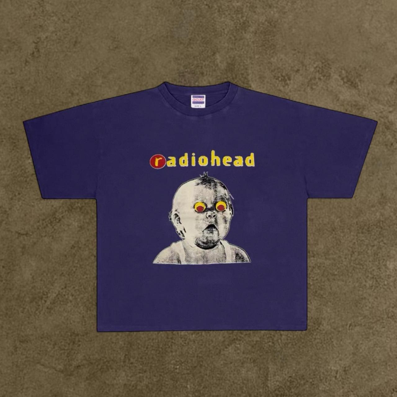 Dark blue radiohead baby standard tee