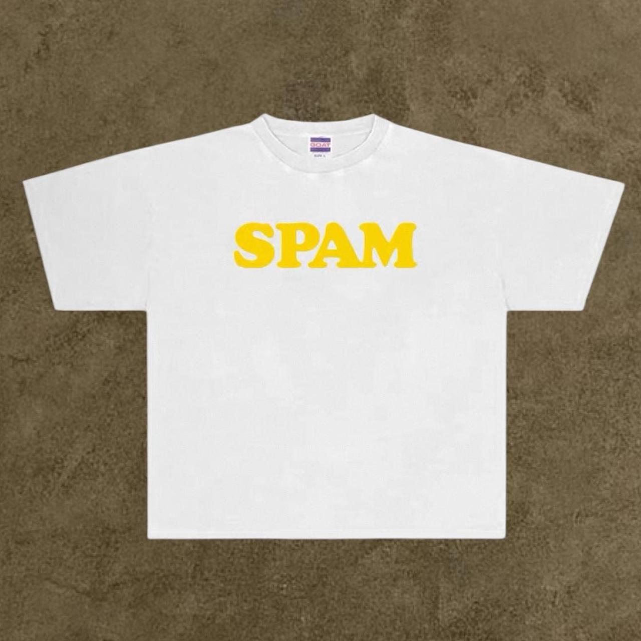 Navy Spam heavyweight tee