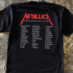 Metallica black and red heavyweight tee