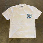 White Daisy "Peace" Graphic heavyweight tee
