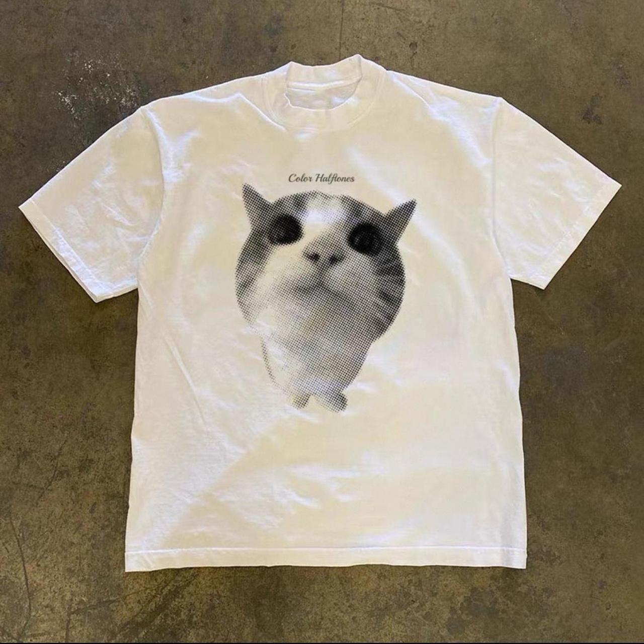Cat face tee