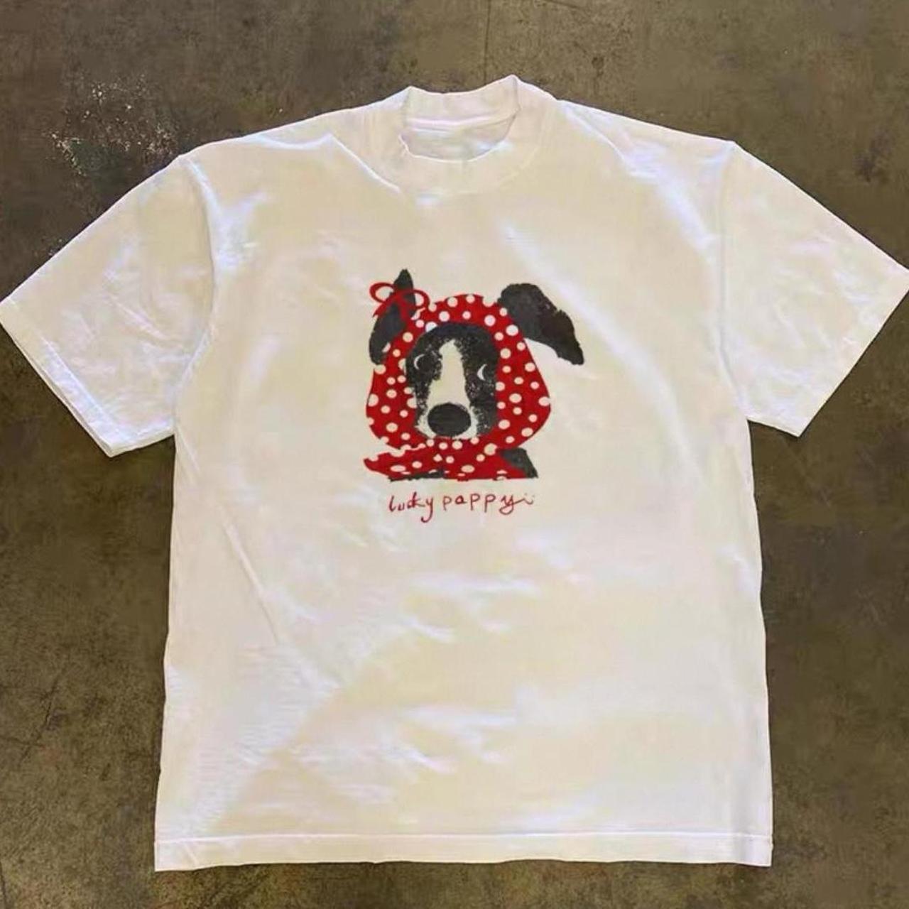 Puppy scarf heavyweight tee