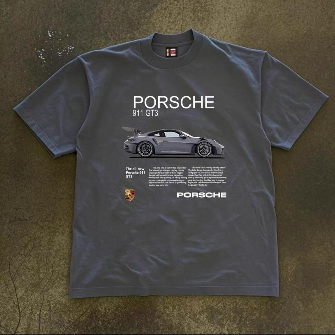 Grey Porsche Tee