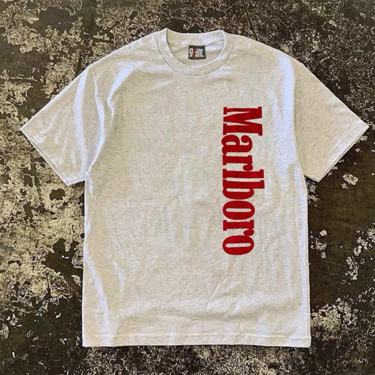 White Marlboro heavyweight tee