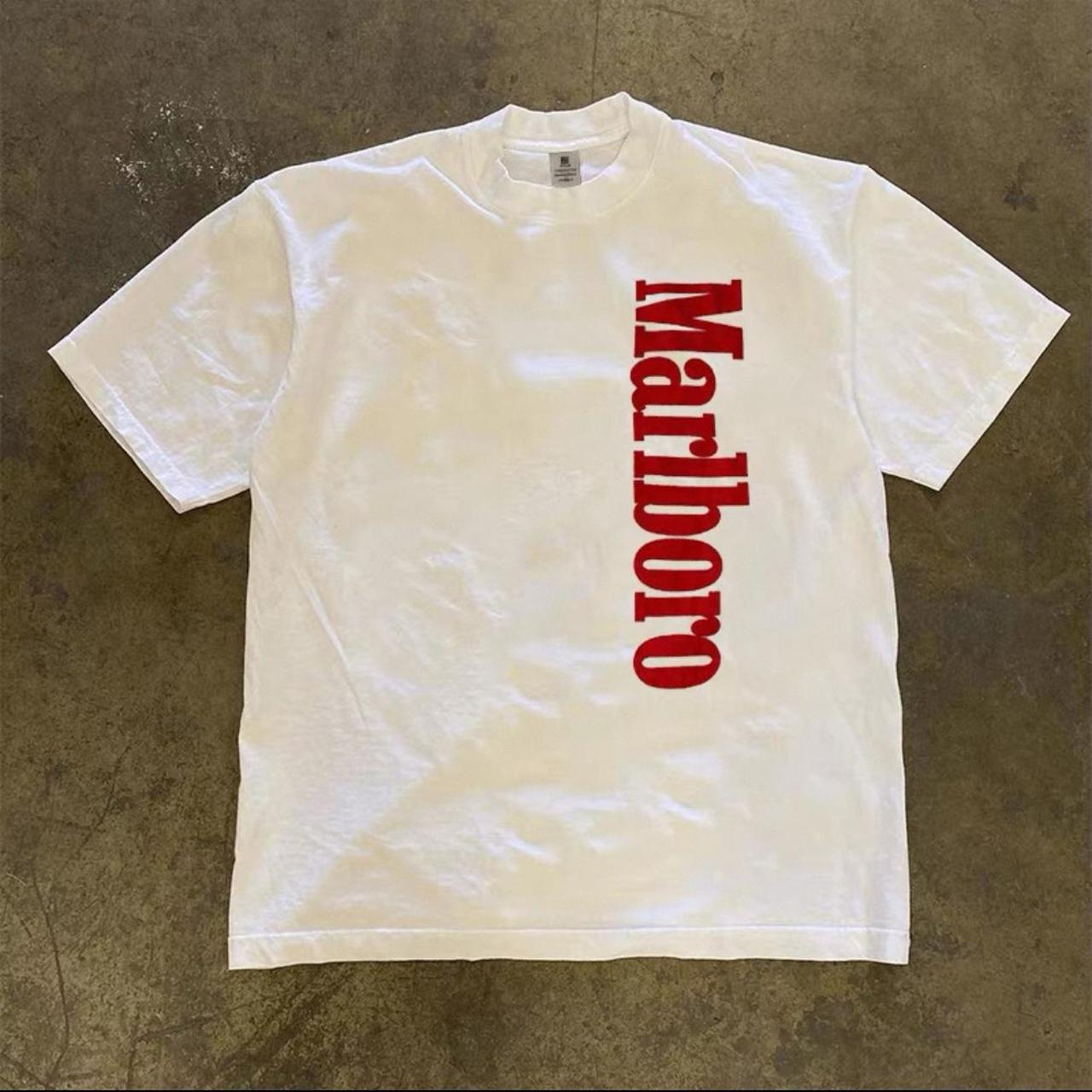 White Marlboro standard tee
