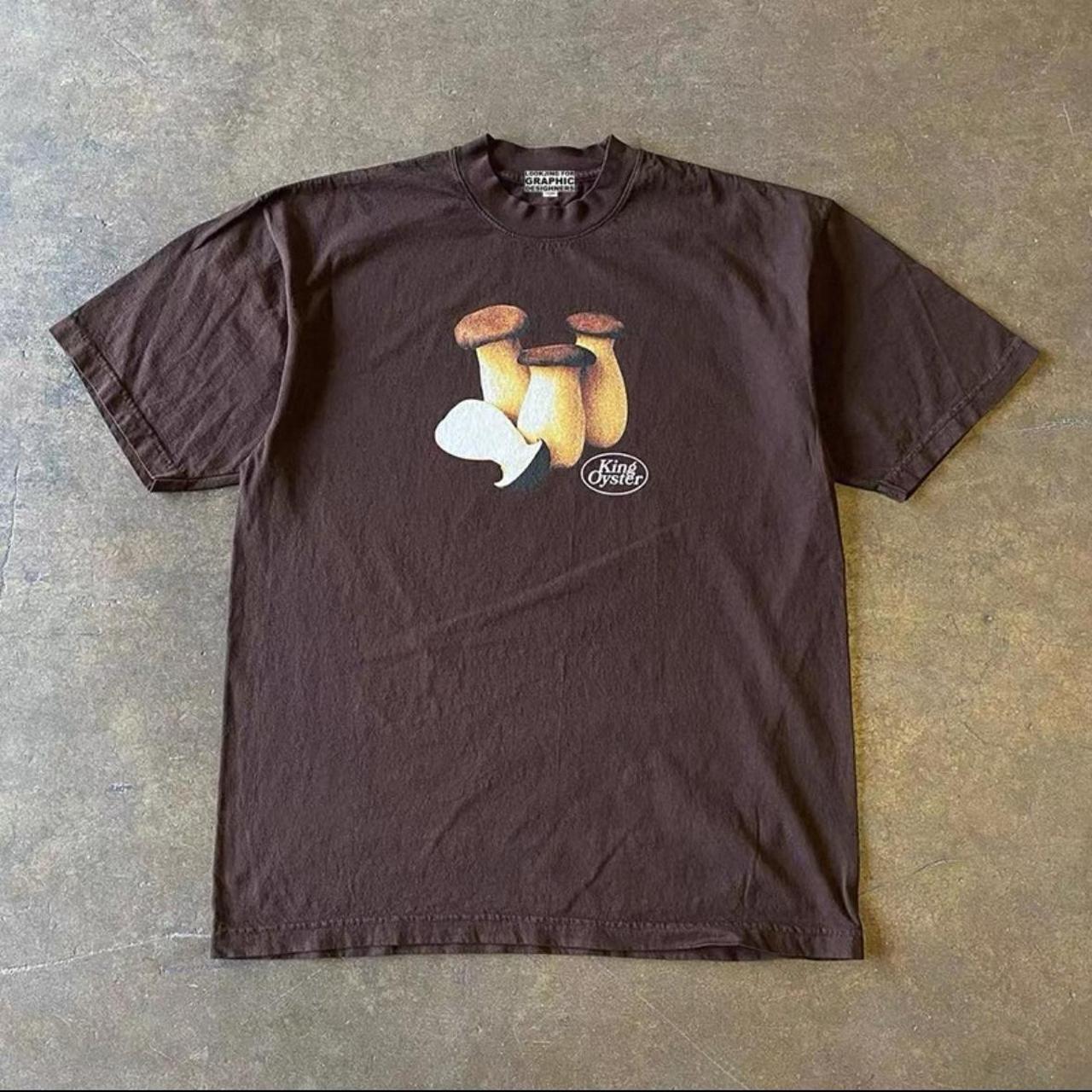 Schweres T-Shirt mit blauem Cartoon-Hund