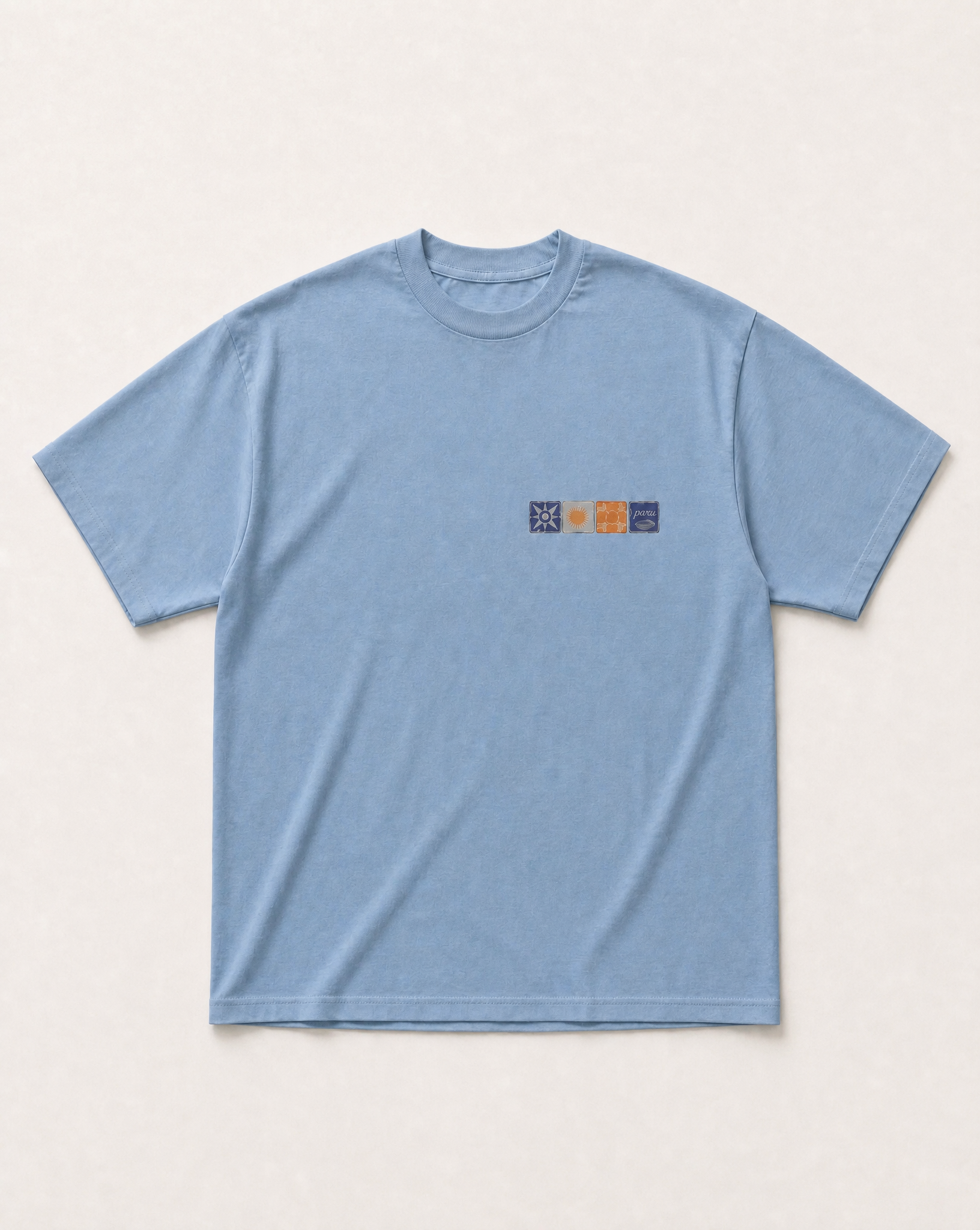 Azure Mediterranean Heavyweight tee, front