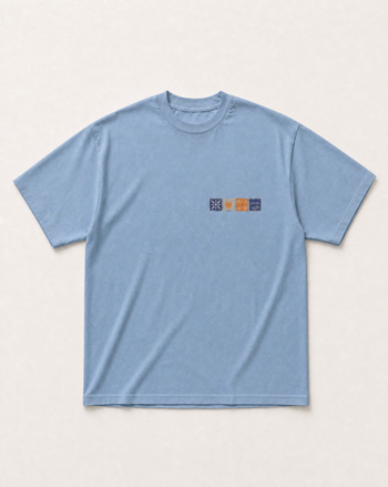 Azure Mediterranean Heavyweight tee, front