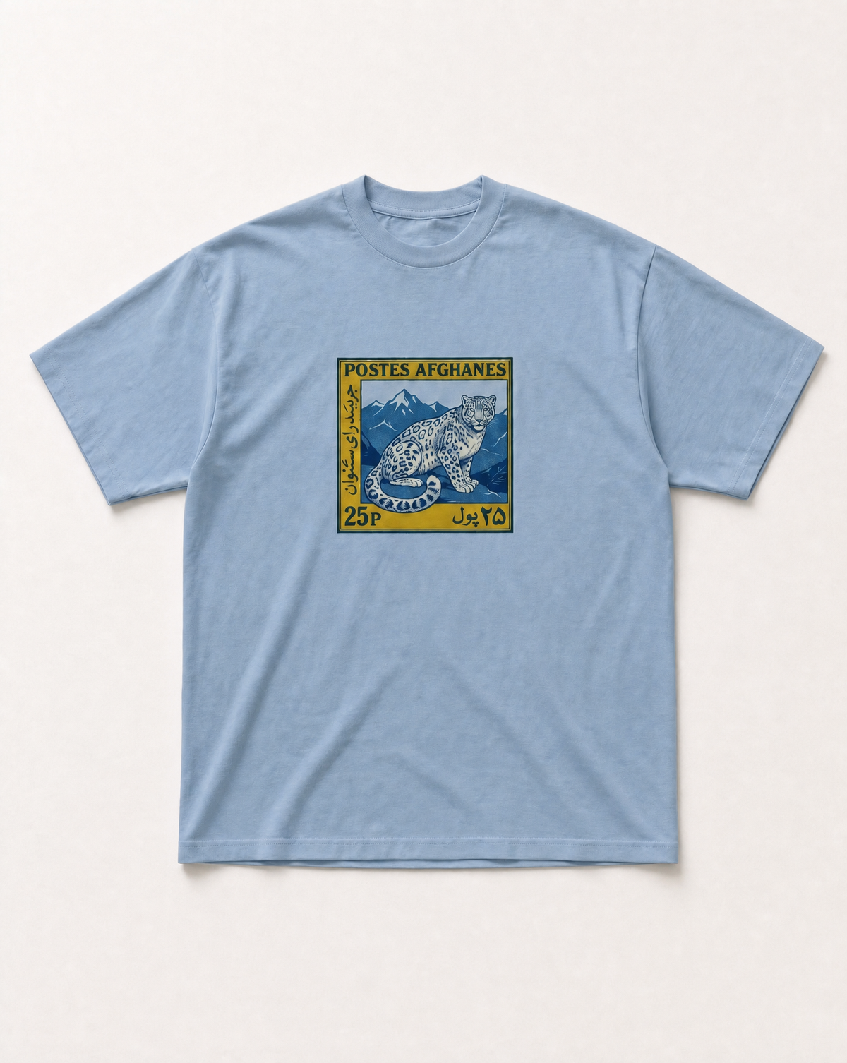 Baby blue Afghanes heavyweight tee