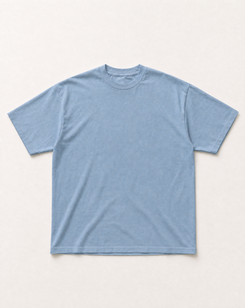 Baby blue Essentials heavyweight tee