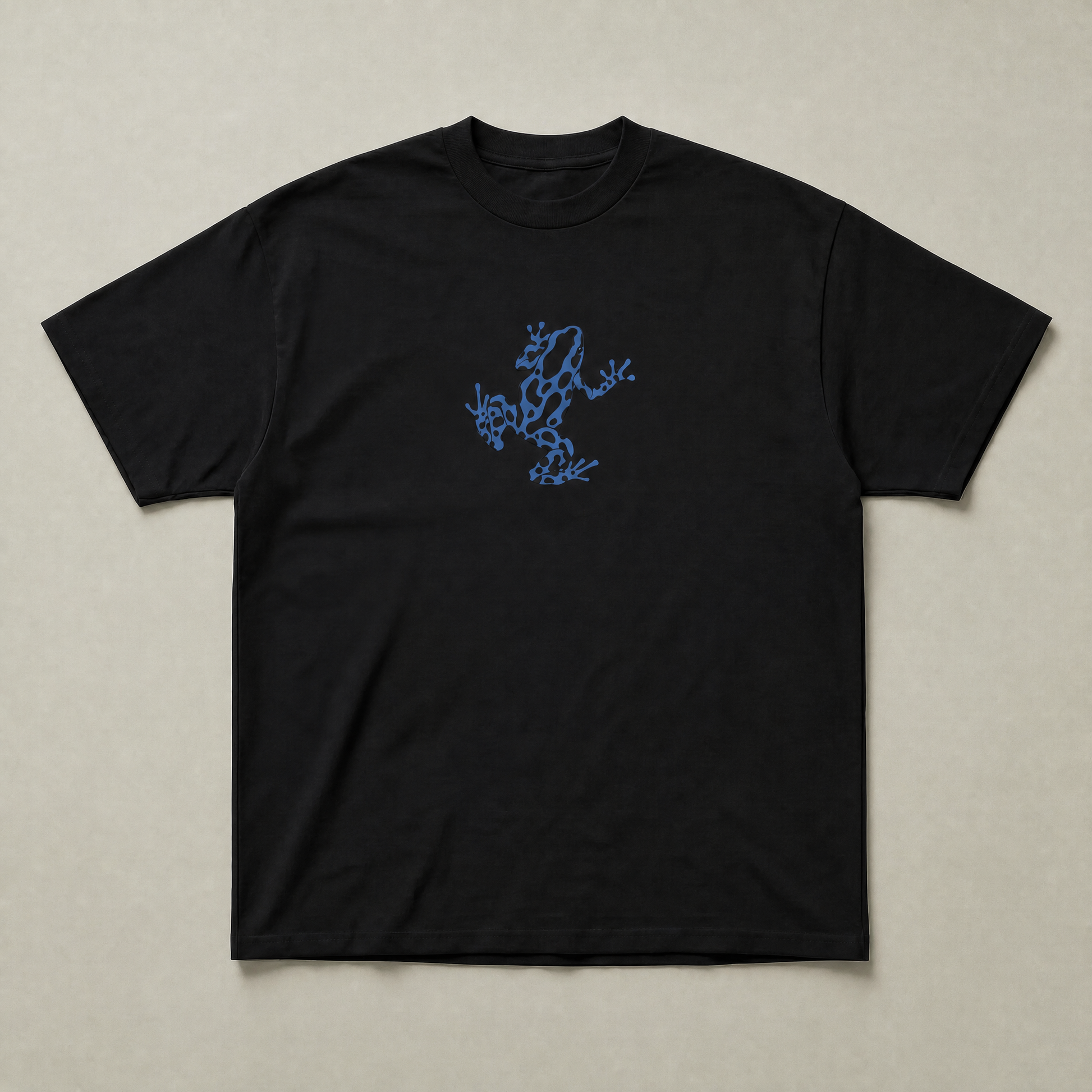 Black Blue frog tee