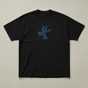 Black Blue frog tee