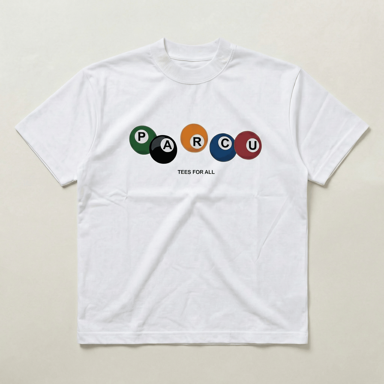 Black Coloured 8 Ball standard tee - PARCU