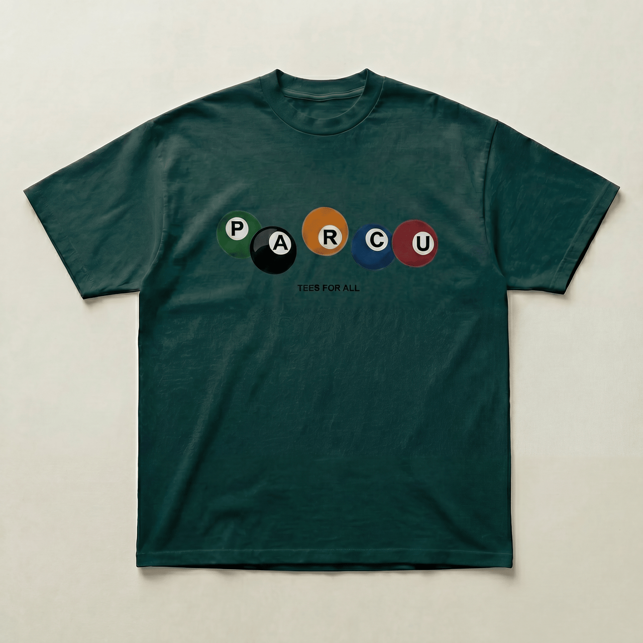 Black Coloured 8 Ball standard tee - PARCU