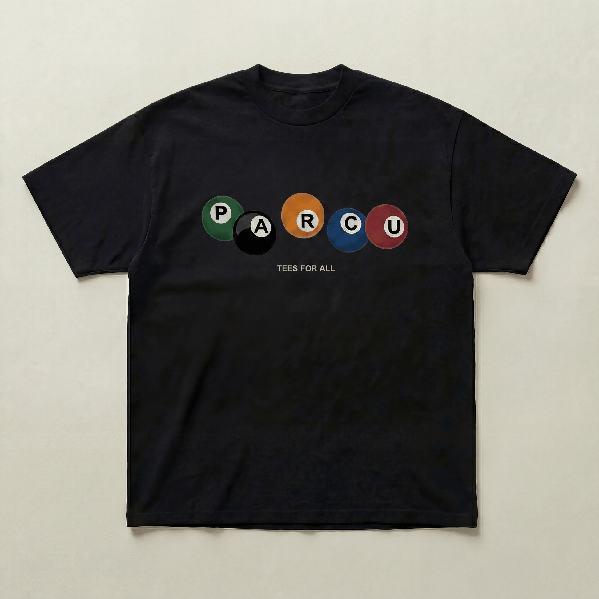 Black Coloured 8 Ball tee