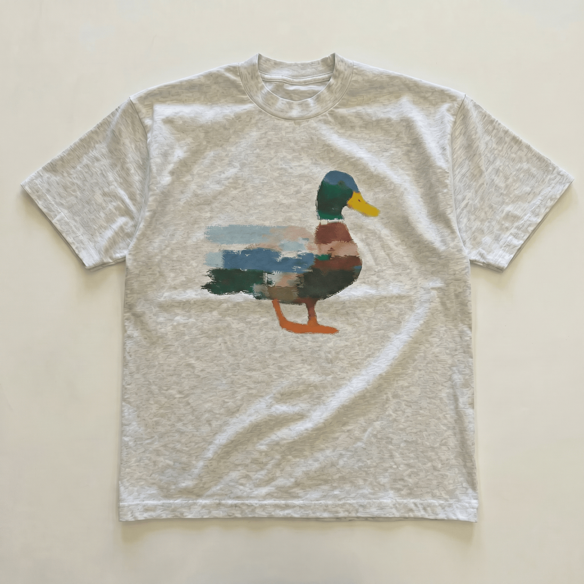 Grey Coloured duck tee