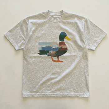 Grey Coloured duck tee
