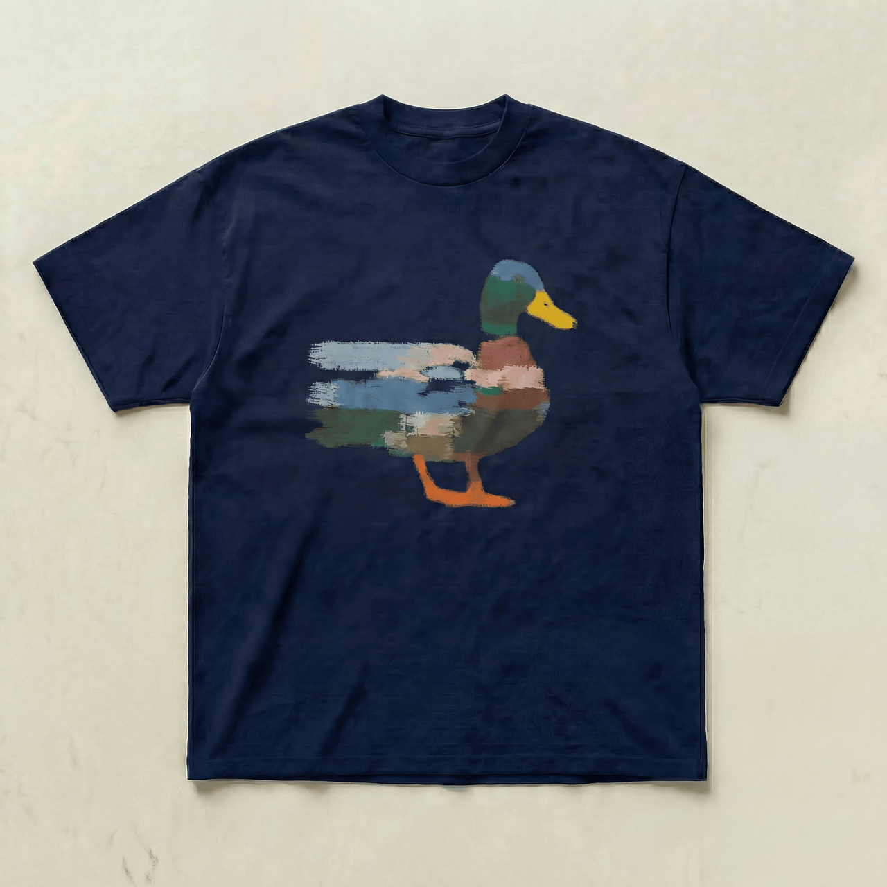 Black Coloured duck tee