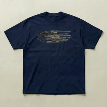 Navy fire tee