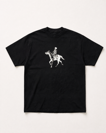 Grey cowboy heavyweight tee