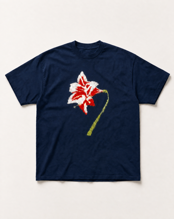 Blue hibiscus Heavyweight tee