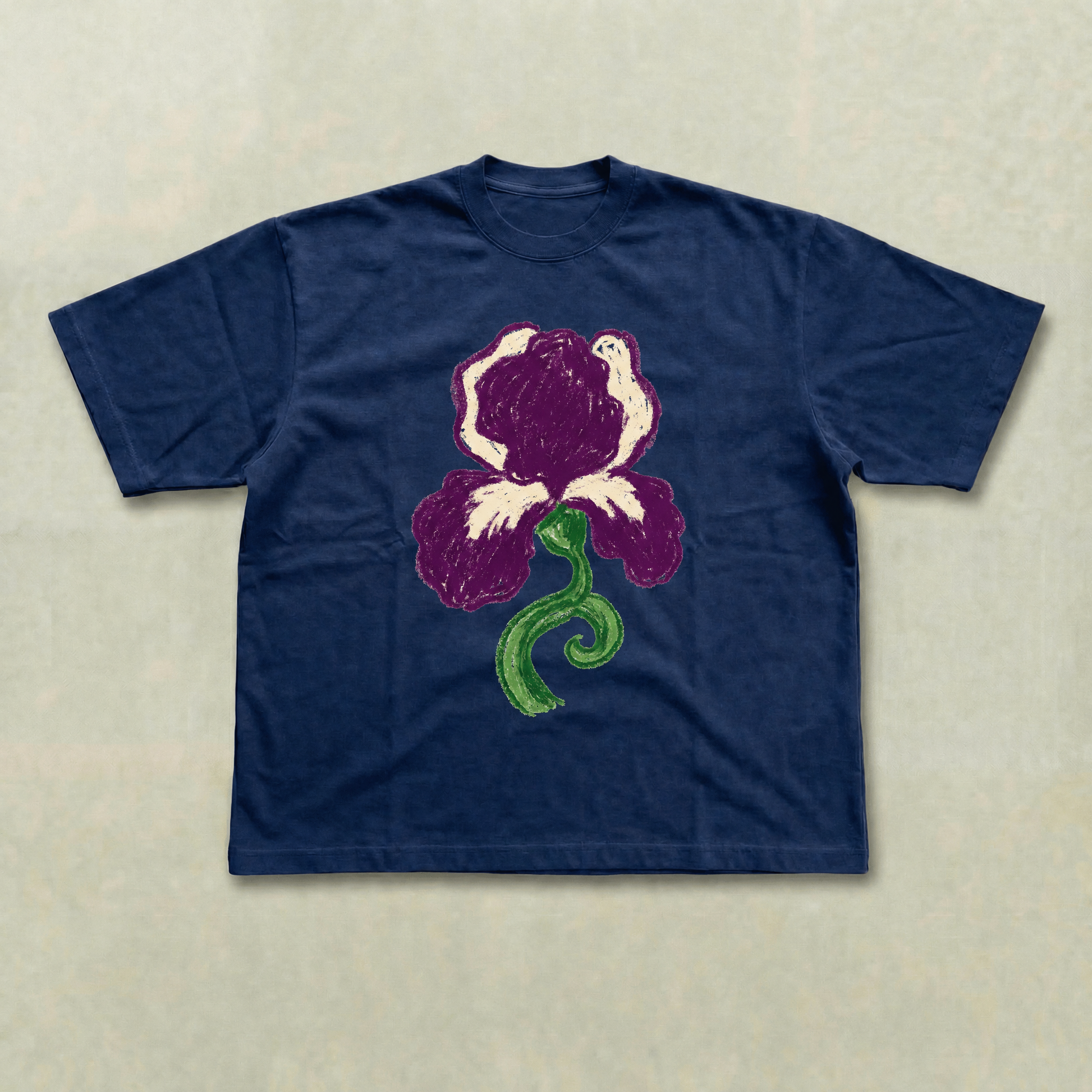 Blue iris tee