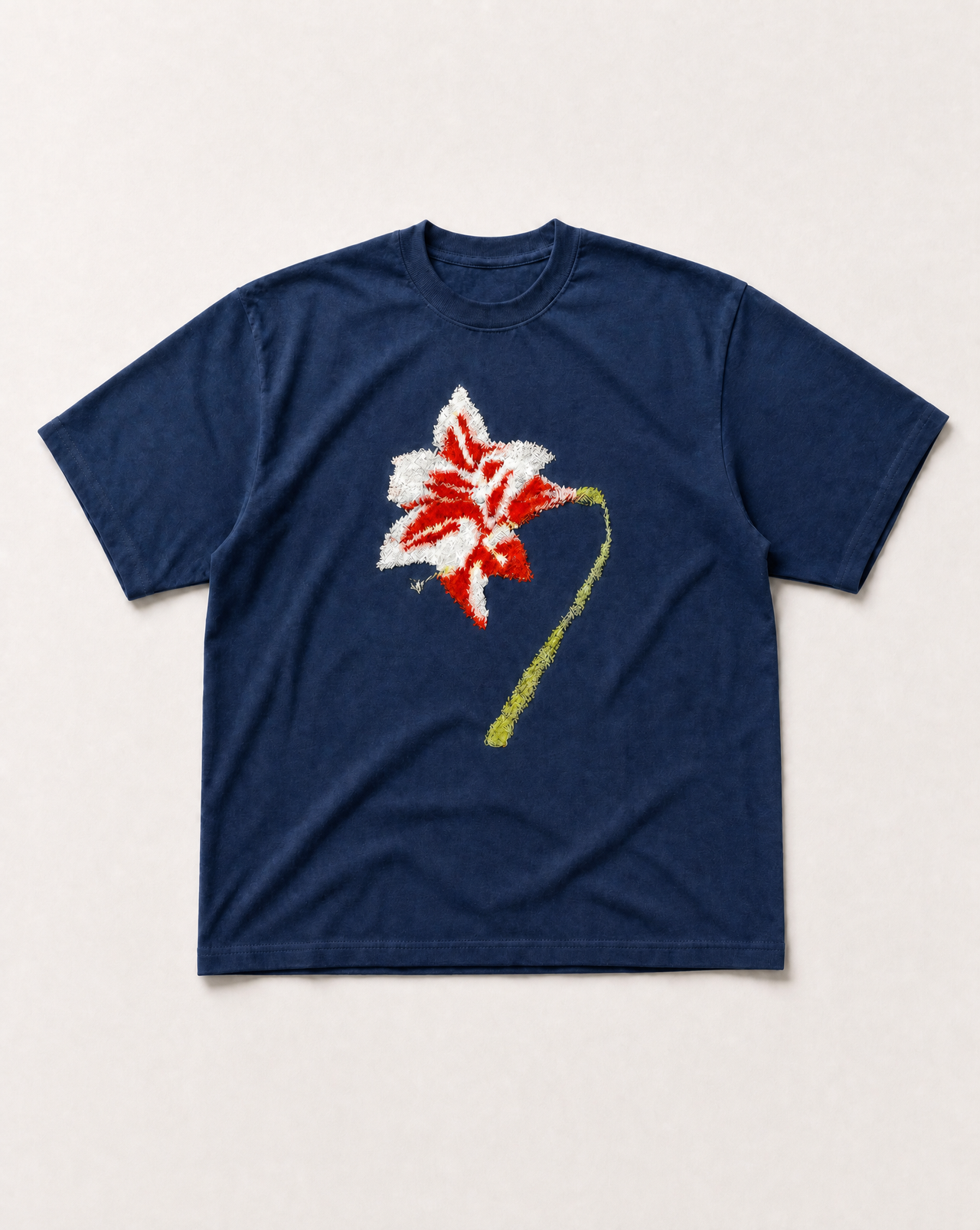 Blue hibiscus Heavyweight tee