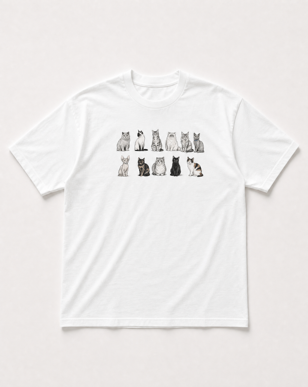 Cat row heavyweight tee