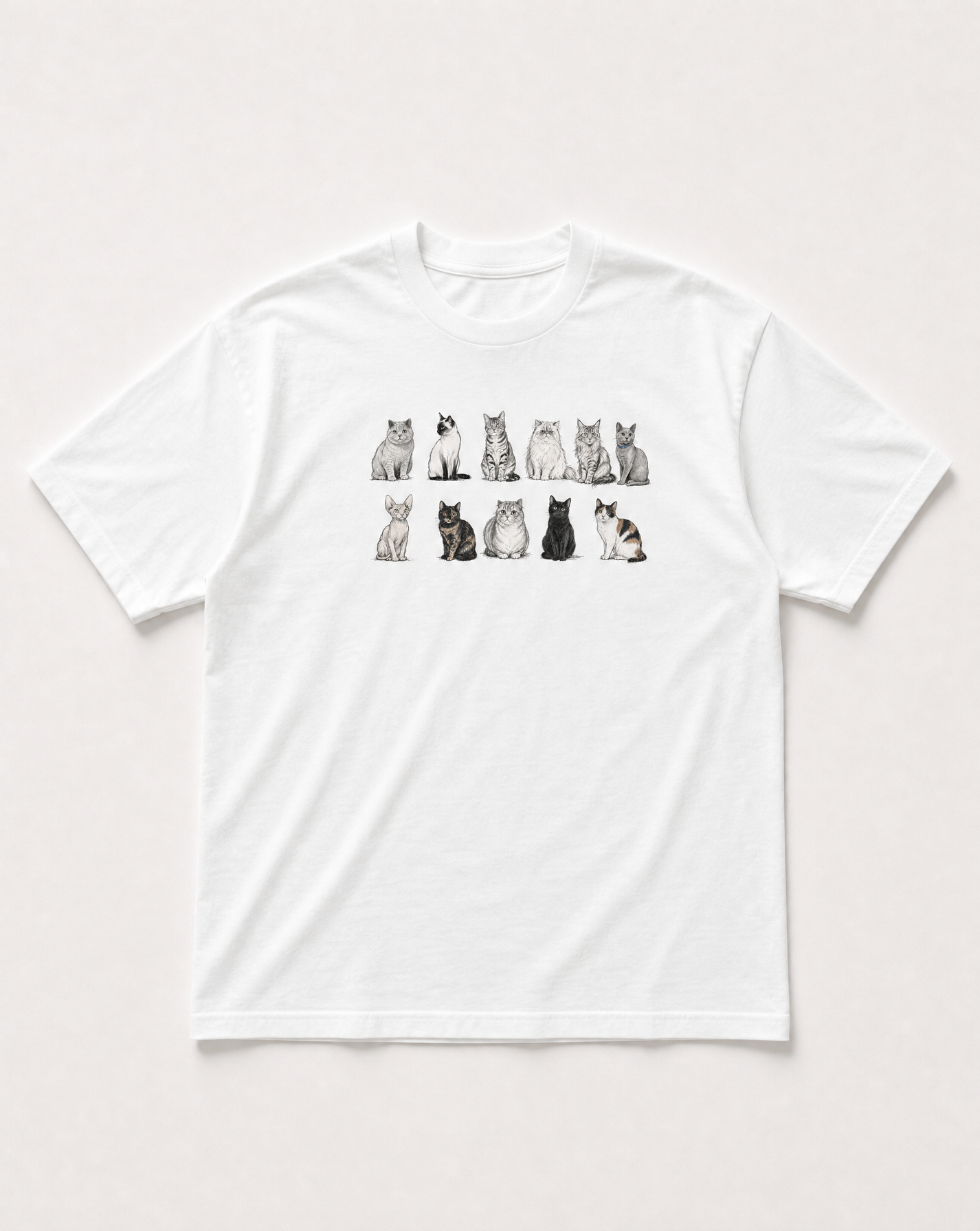 Cat row heavyweight tee