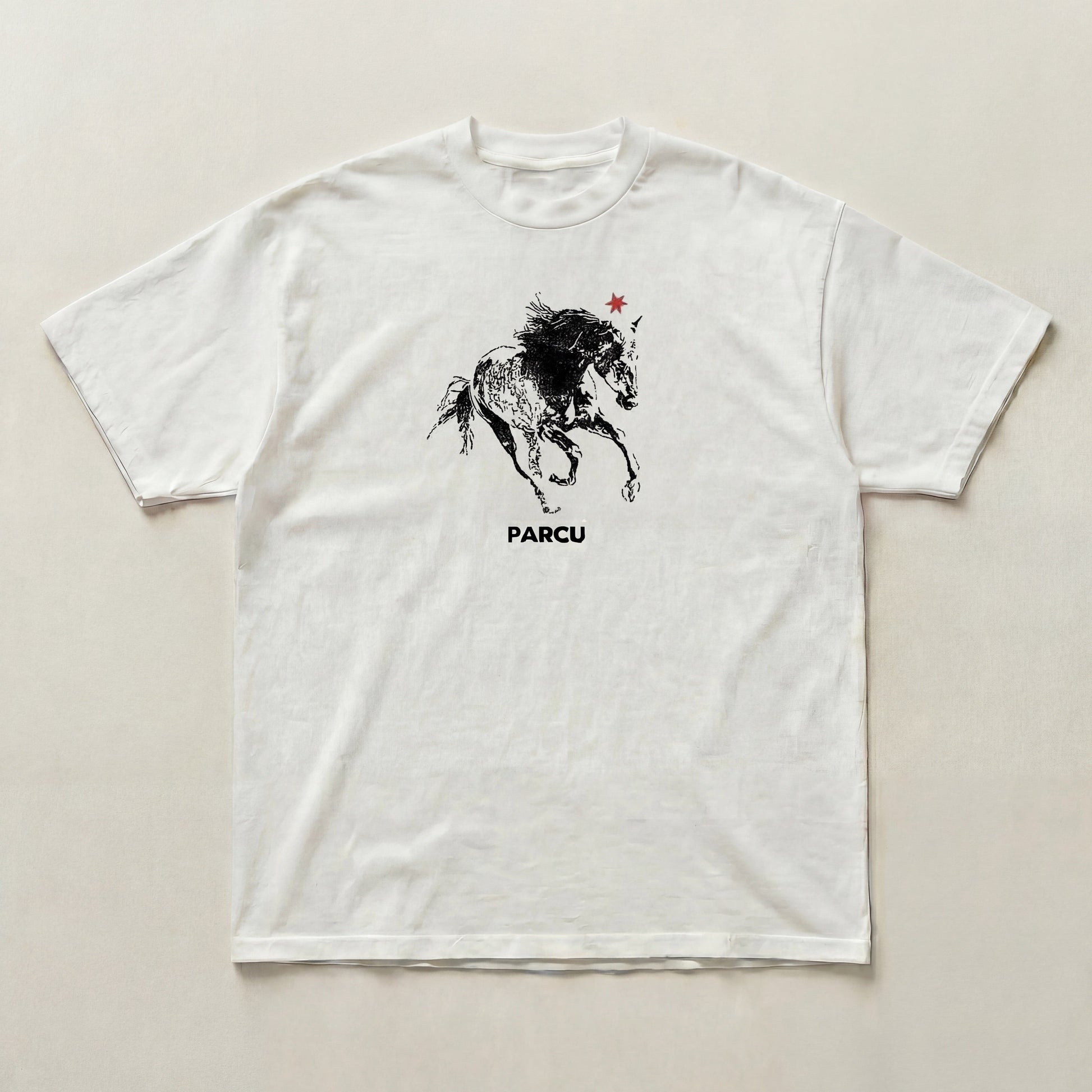 Charging horse tee