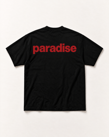 Black Chasing paradise heavyweight tee
