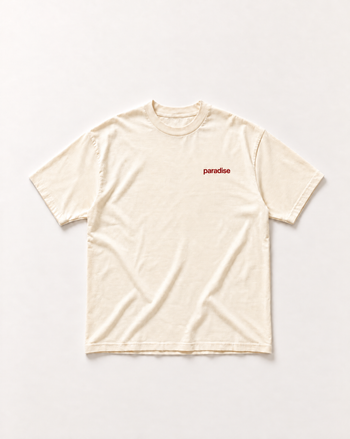 Cream Chasing paradise heavyweight tee, view 2
