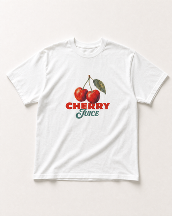 Cherry juice heavyweight tee, parcu 280gsm heavyweight cotton tee