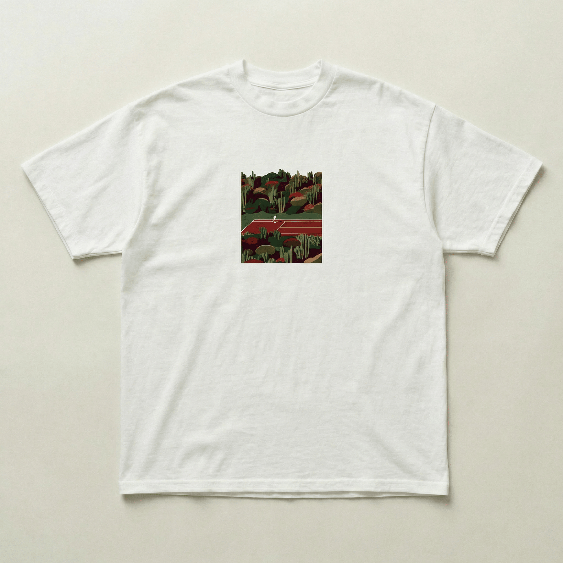 Clay court heavyweight tee - PARCU