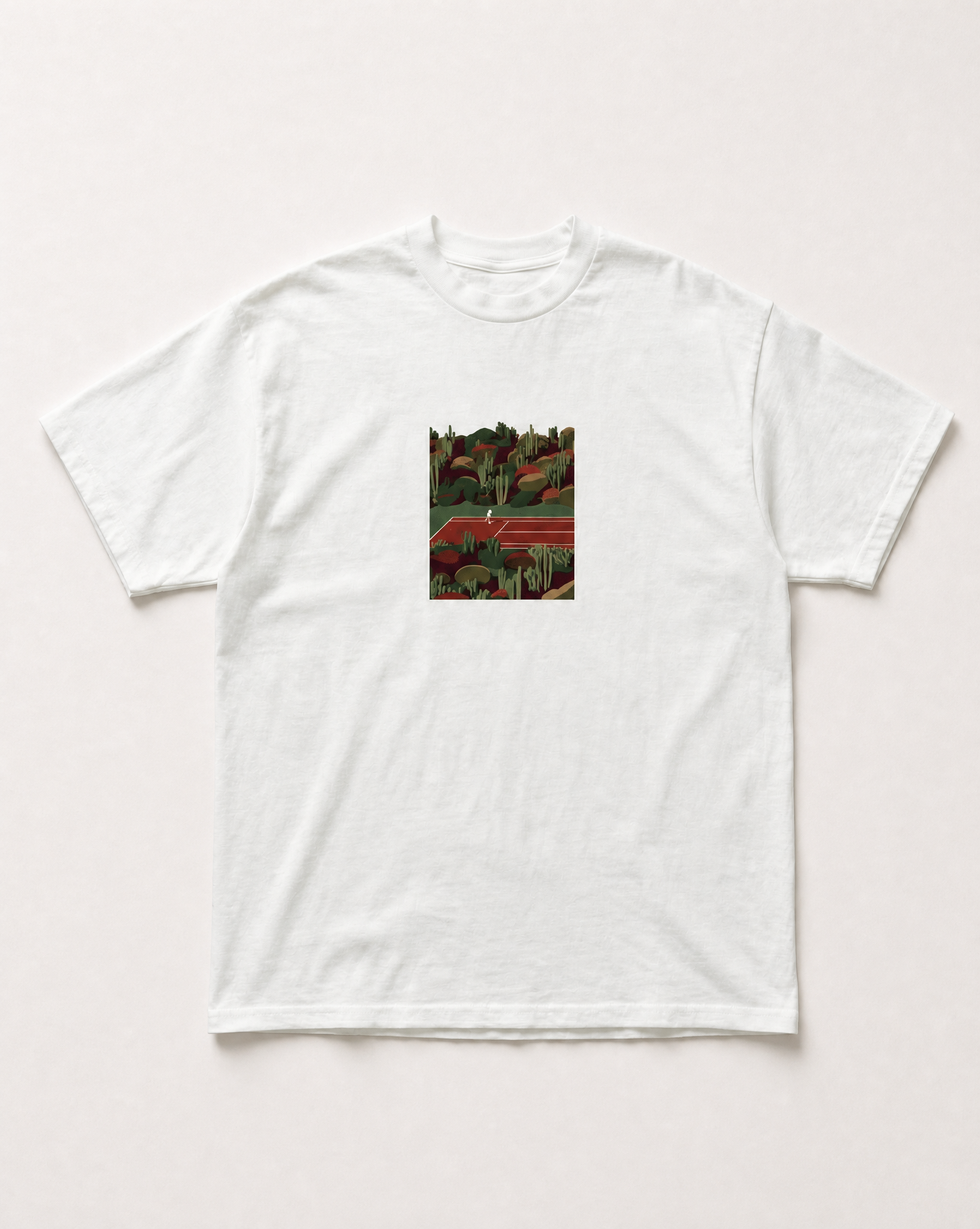 Clay court heavyweight tee