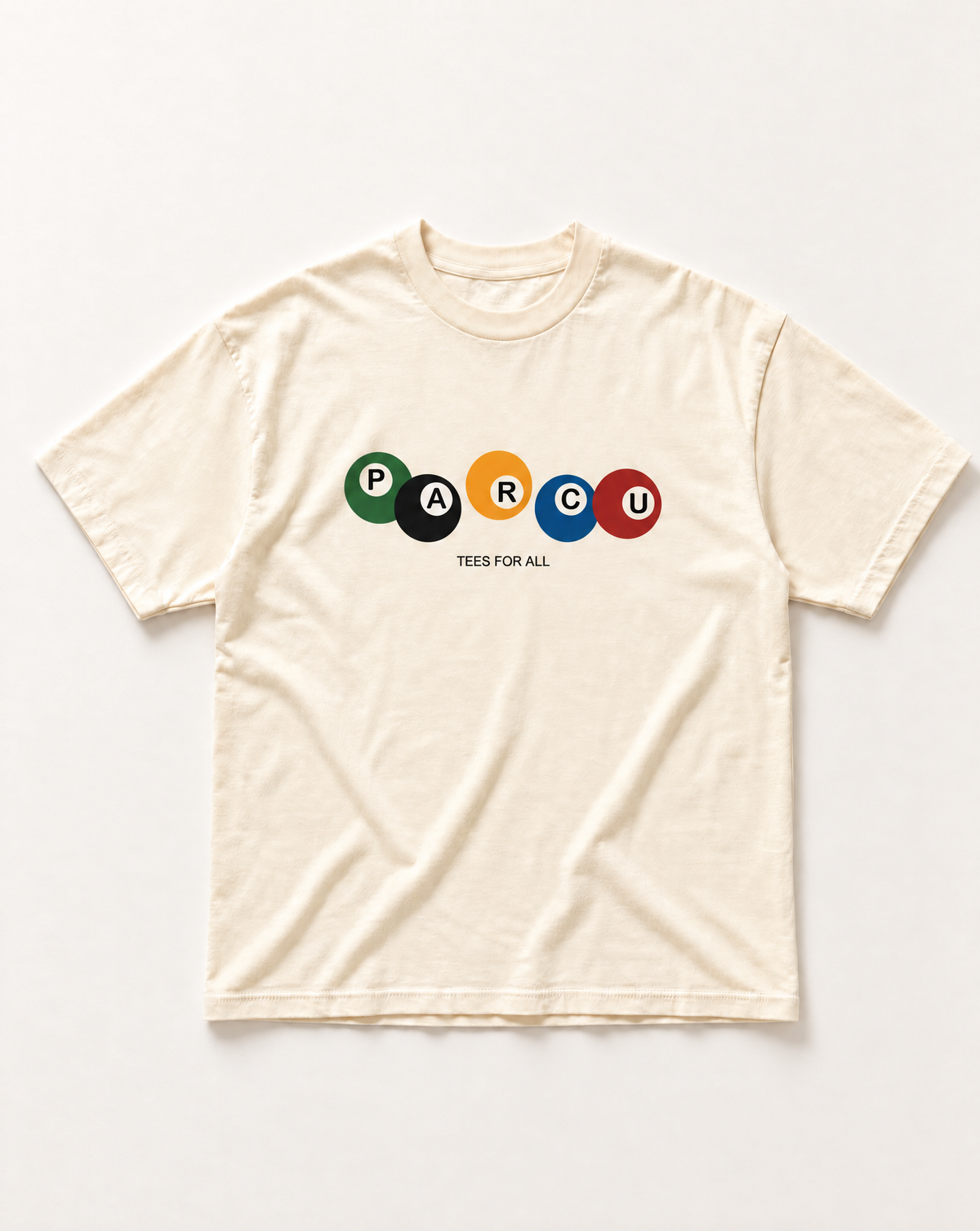 Cream Coloured 8 Ball heavyweight tee