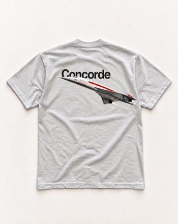Grey Concorde heavyweight tee