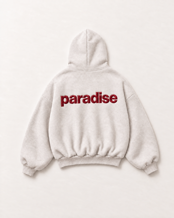 Cream Chasing Paradise heavyweight hoodie - back