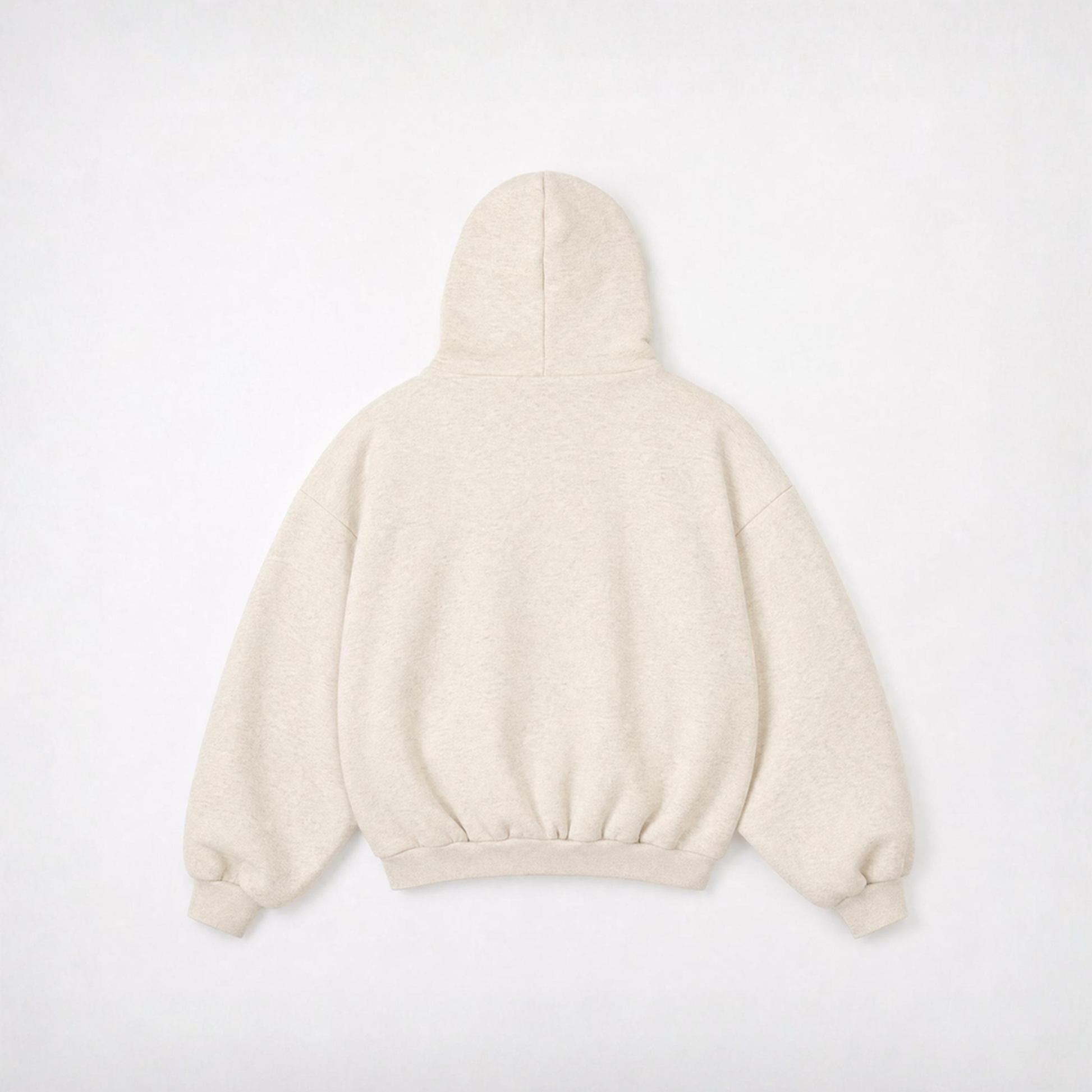 Cream Paradise hoodie - back view