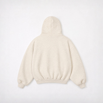 Cream Paradise hoodie - back view