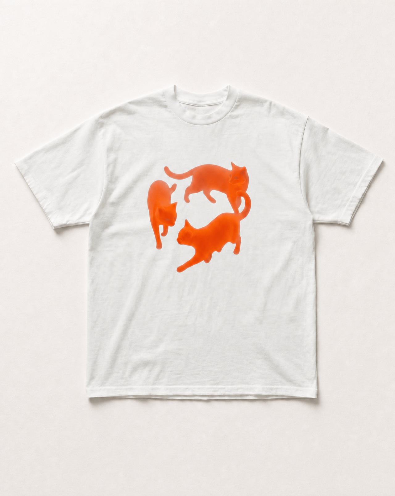 Dancing cat heavyweight tee