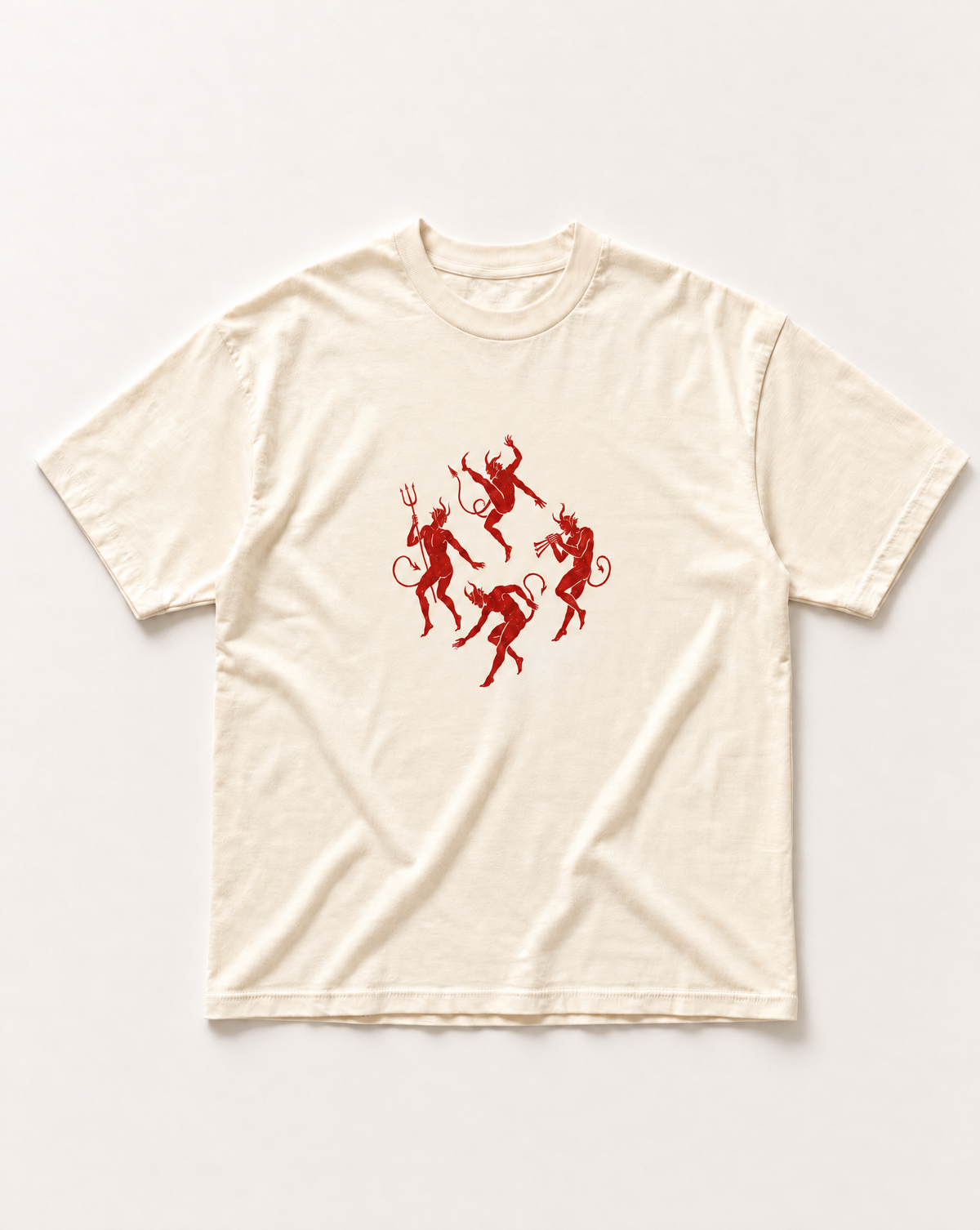 Cream Dancing imps heavyweight tee