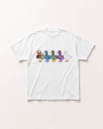 Duck crossing heavyweight tee, parcu 280gsm heavyweight cotton tee