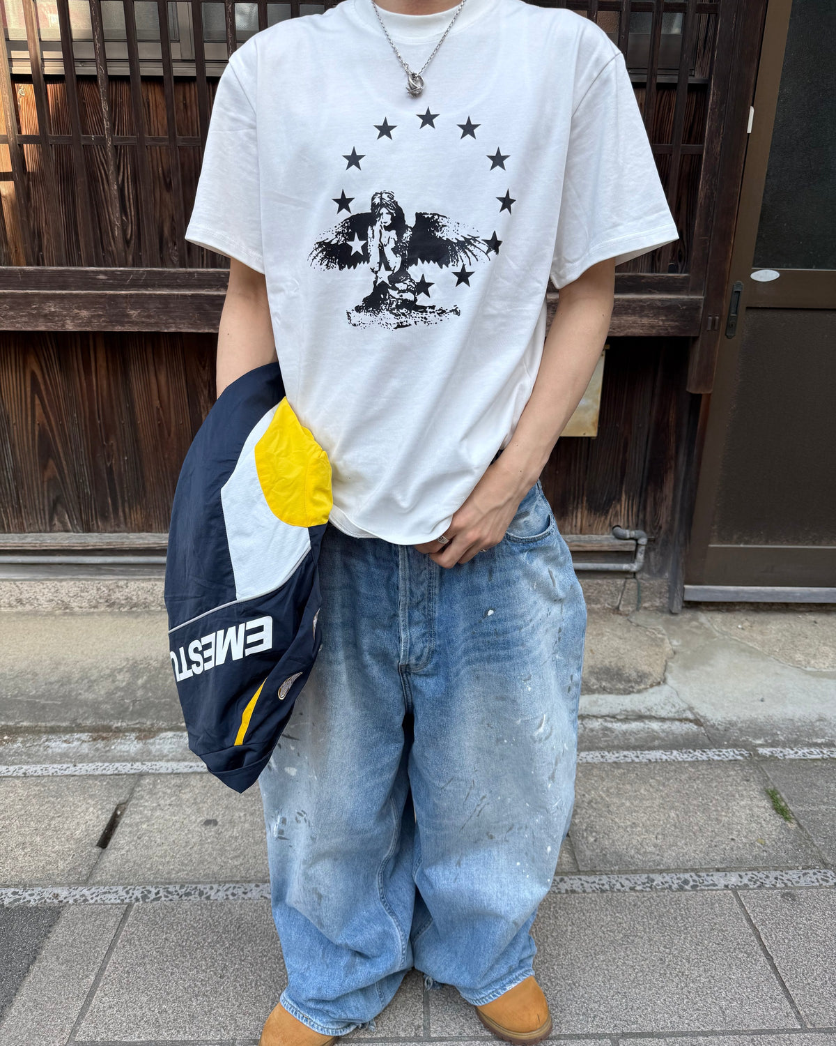 Fallen stars heavyweight tee | Kotaro, 175cm / 5'9", wearing size Medium (Classic Fit)