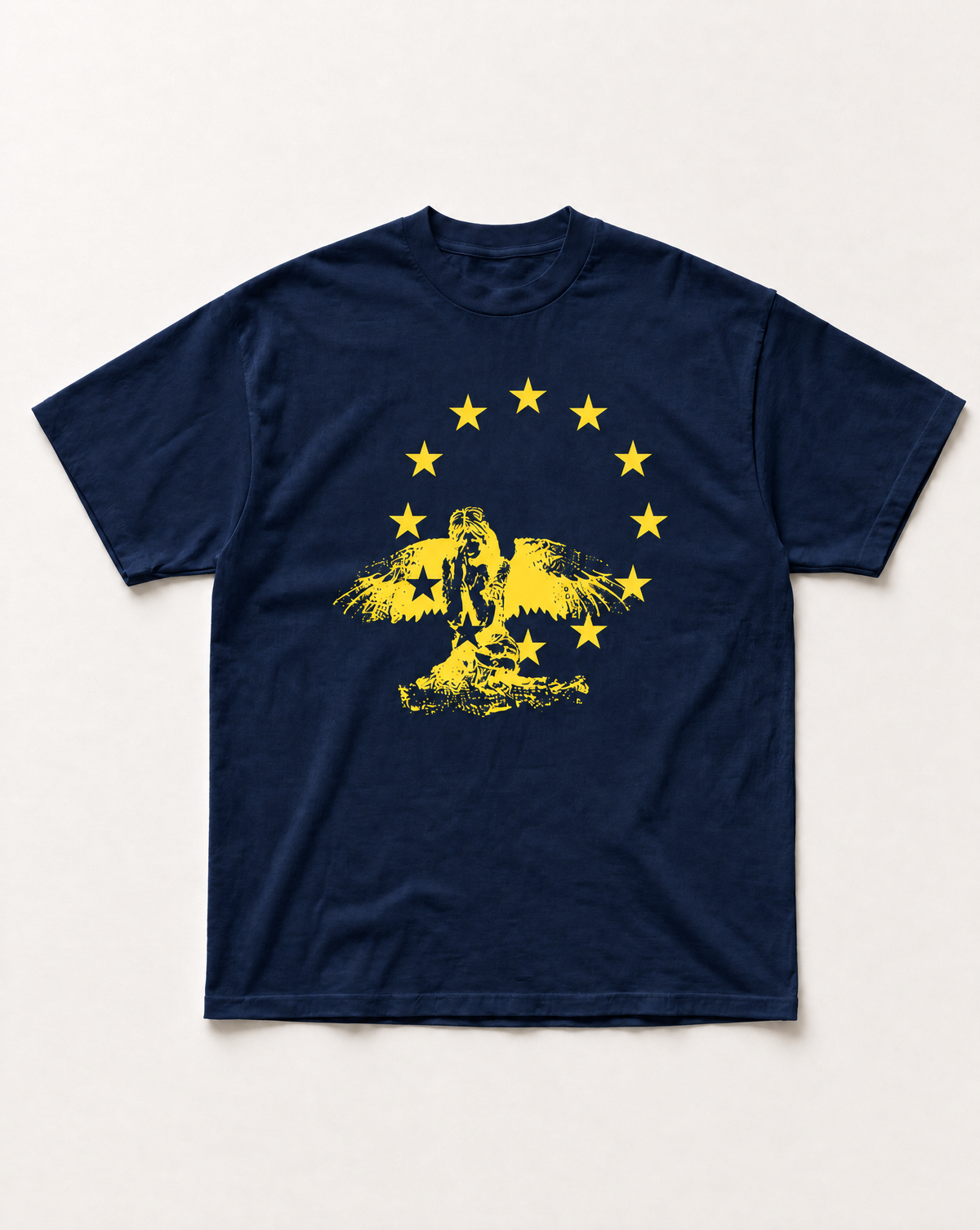 Navy Fallen stars heavyweight tee