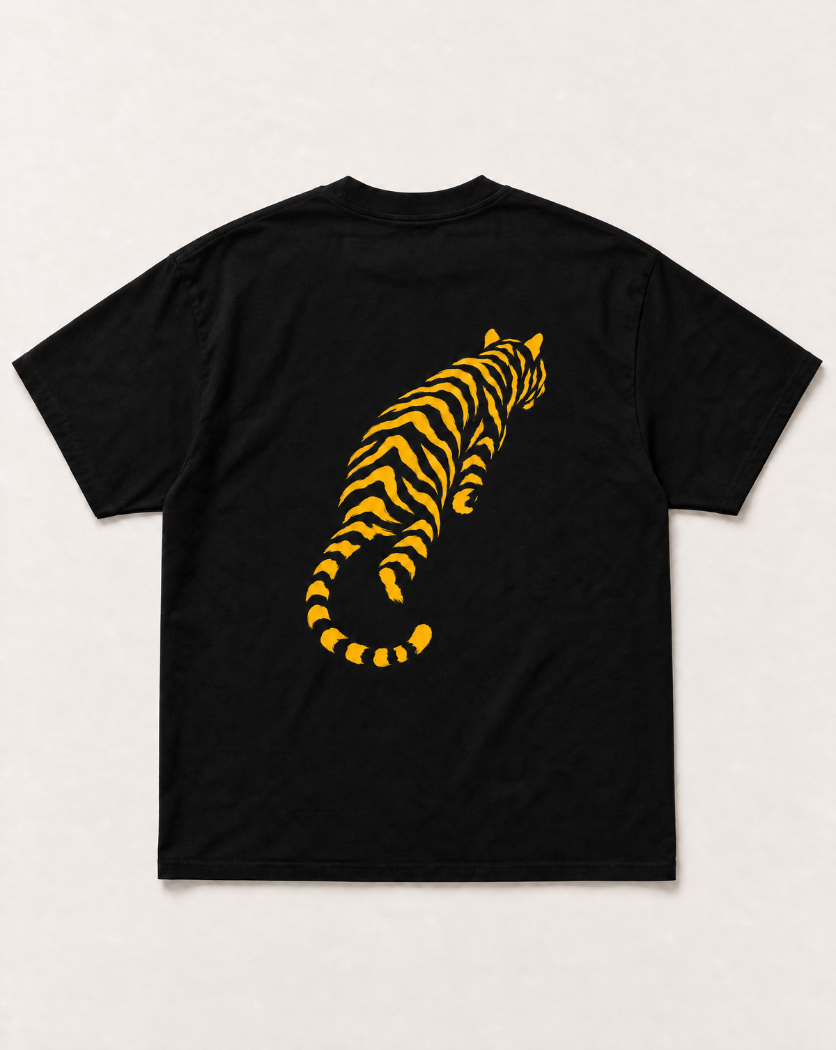 Black Golden tiger heavyweight tee