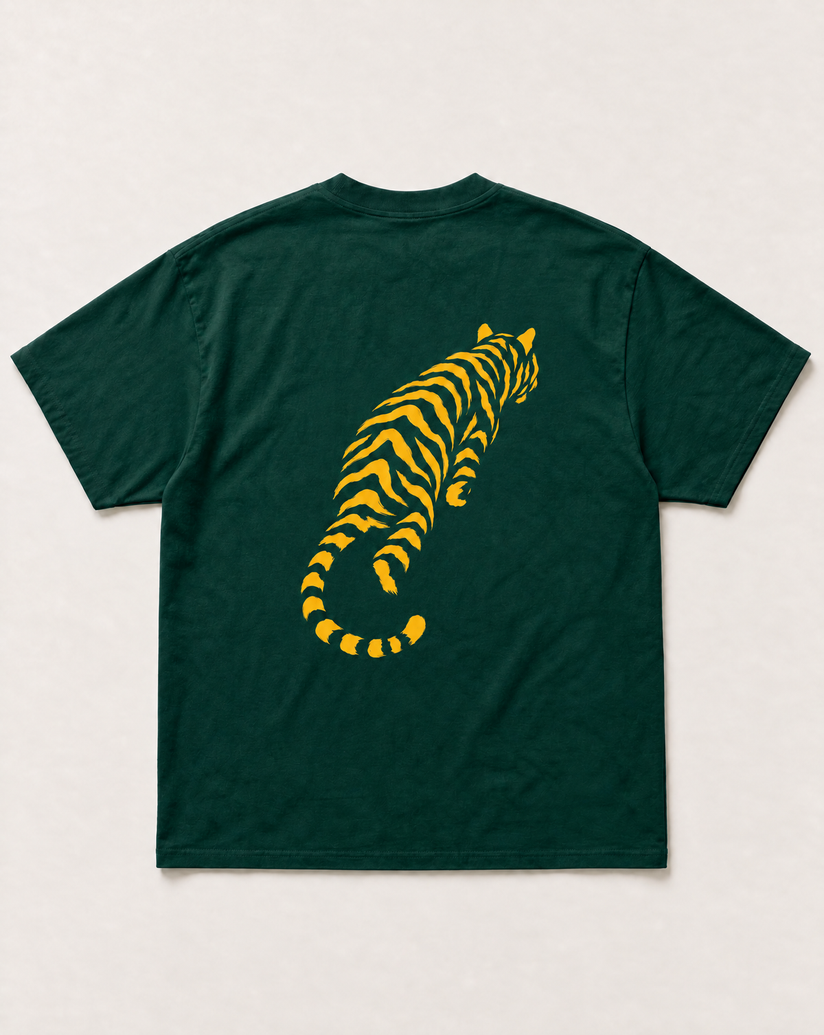Green Golden tiger heavyweight tee